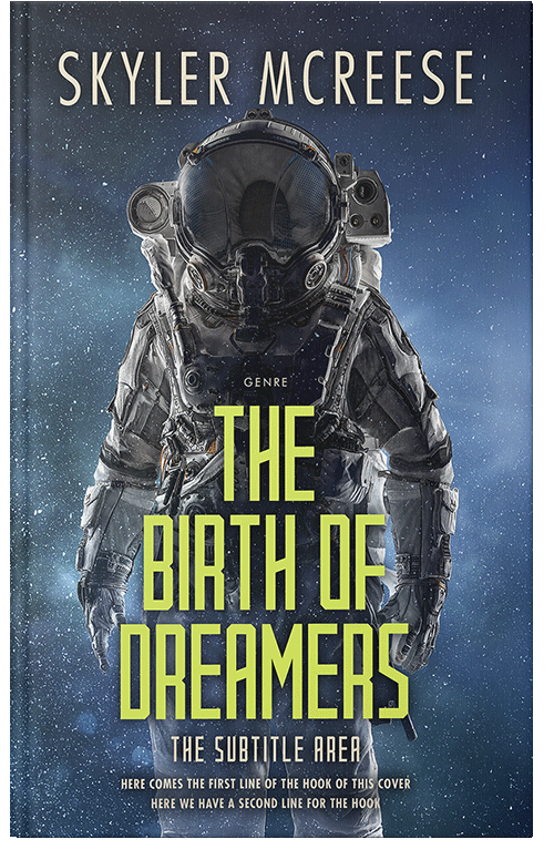 Front view of Ebony Clay #33942 - Premade Science Fiction Book Cover