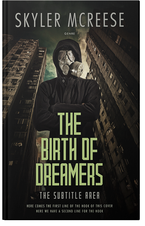 Front view of Rangoon Green #33951 - Premade Apocalyptica Book Cover