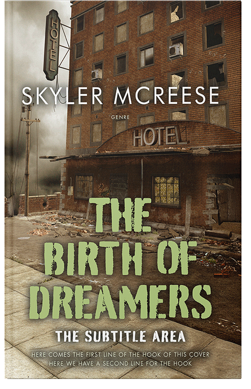 Front view of Premade Mystery & Thriller & Suspense Book Cover - Metallic Bronze