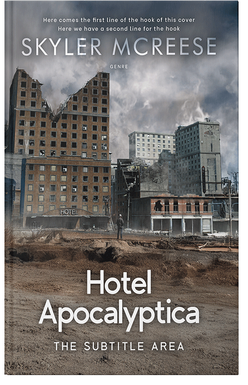Front view of Flint #33954 - Premade Apocalyptica Book Cover
