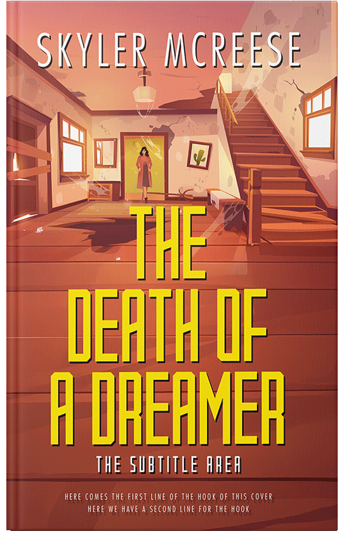 Front view of Medium Carmine #33967 - Premade Mystery & Thriller & Suspense Book Cover