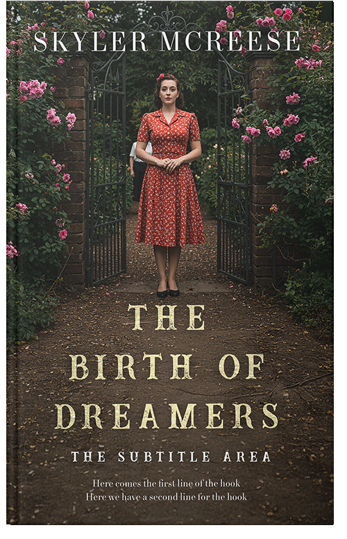 Front view of Birch #33978 - Premade Historical Book Cover