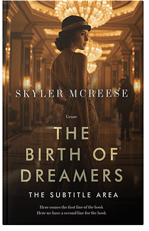 Pre Made Book Cover Graphite