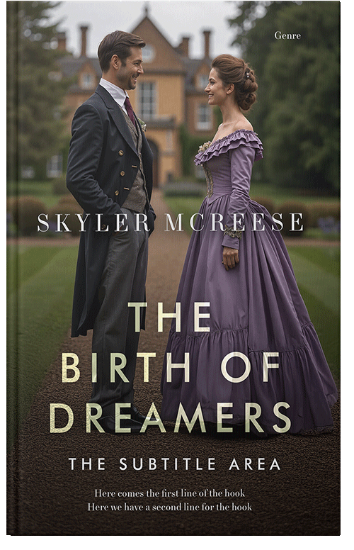 Front view of Premade Historical Book Cover - Birch