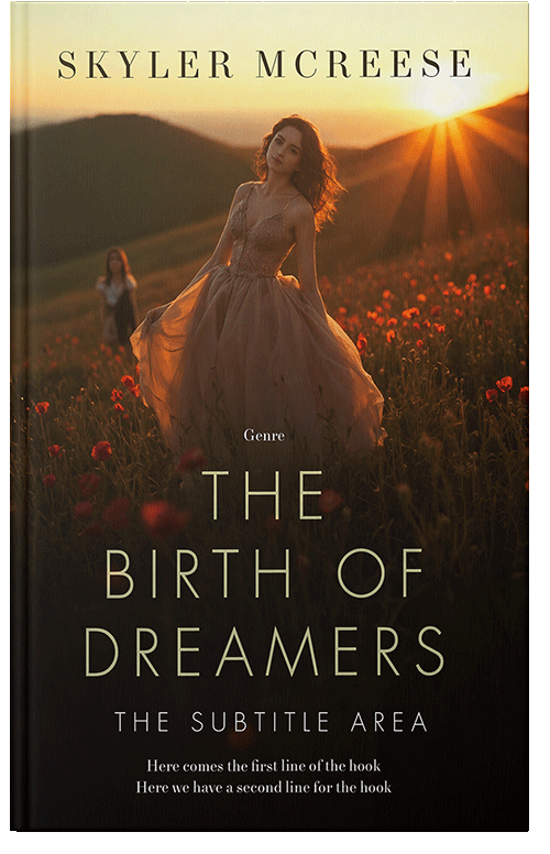 Front view of Gold Sand #33986 - Premade Romance Book Cover