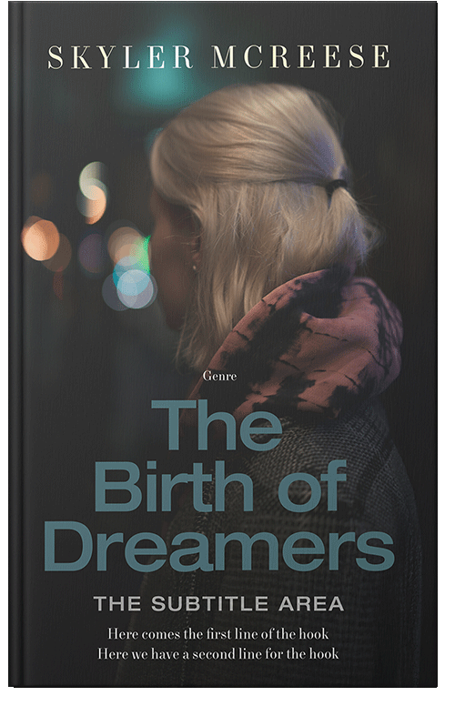 Front view of Premade Teen & Young Adult Book Cover - Outer Space