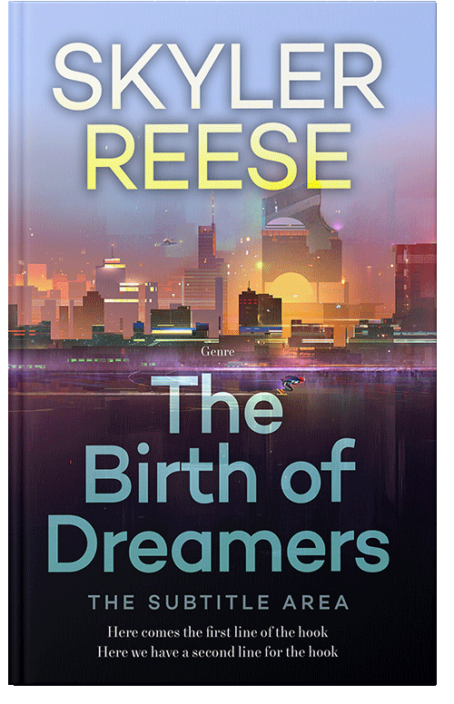 Front view of Premade Science Fiction Book Cover - Bleached Cedar