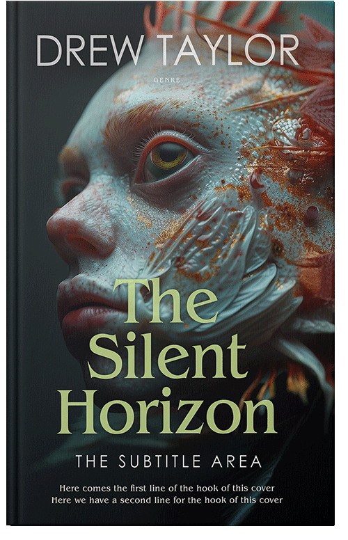 Front view of Shark #34039 - Premade Fantasy Book Cover