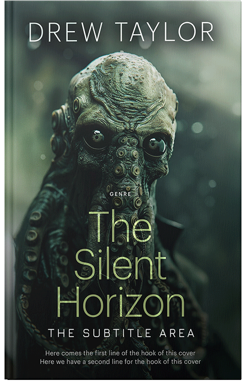 Front view of Premade Science Fiction Book Cover - Racing Green