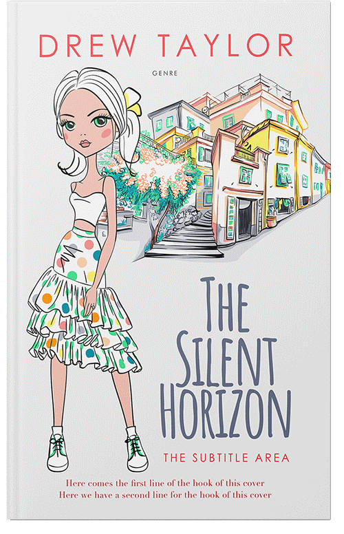 Front view of Premade Chick Lit Book Cover - Pampas