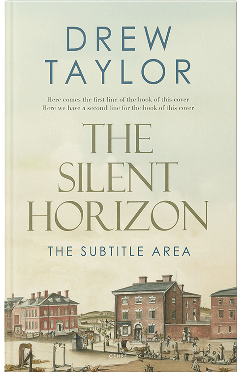 Front view of Premade Historical Book Cover - White Rock