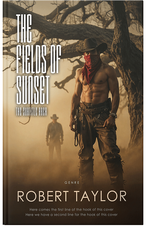 Front view of Black Marlin #34085 - Premade Action & Adventure Book Cover