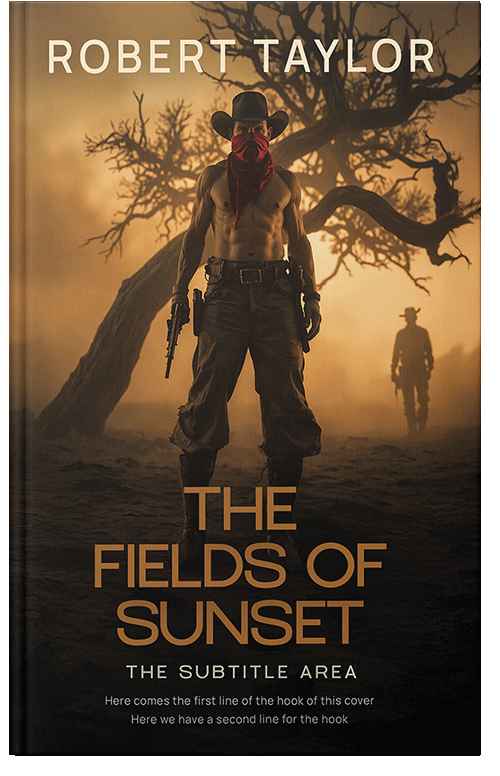 Front view of Tussock #34101 - Premade Action & Adventure Book Cover