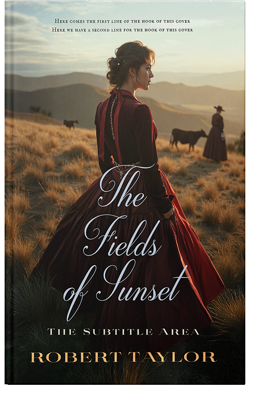 Front view of Premade Romance Book Cover - Thistle Green