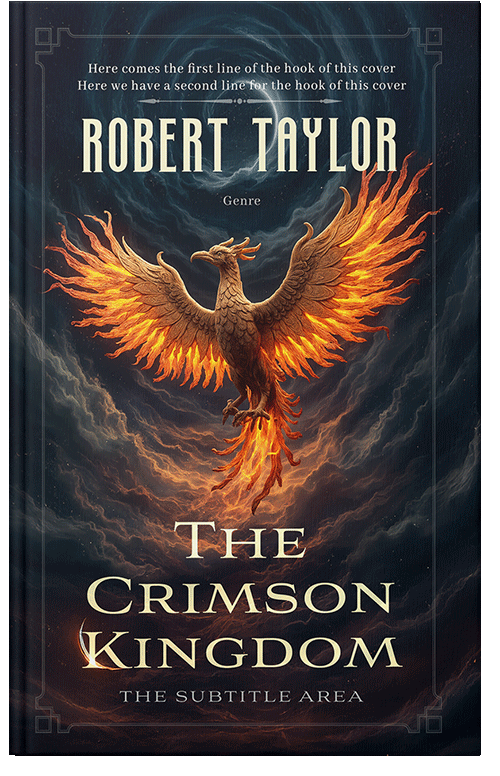 Front view of Premade Fantasy Book Cover - Shark