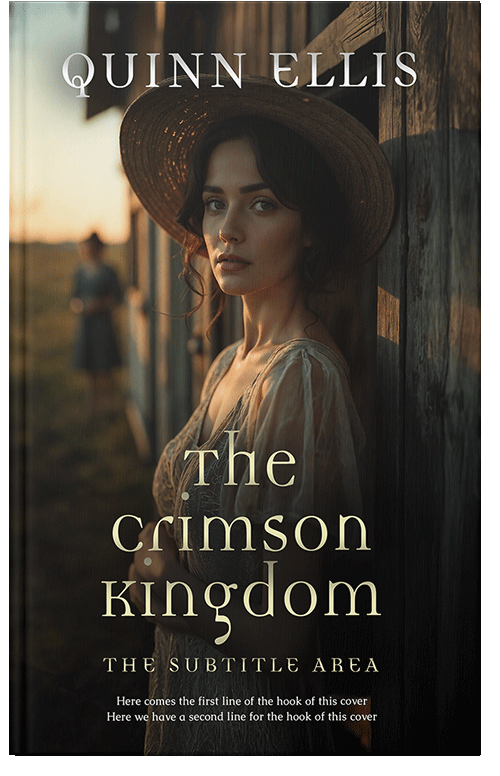 Front view of Premade Romance Book Cover - Oil