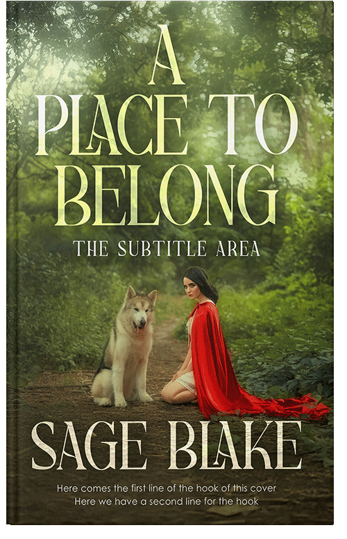 Front view of Premade Fantasy Book Cover - Thatch Green