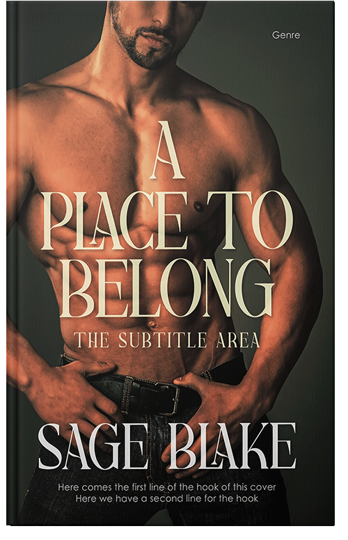 Front view of Premade Erotica Book Cover - Antique Brass