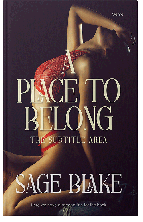 Front view of Premade Erotica Book Cover - Tan