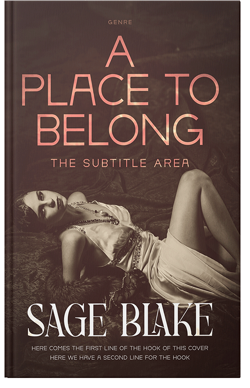 Front view of Premade Erotica Book Cover - Crater Brown