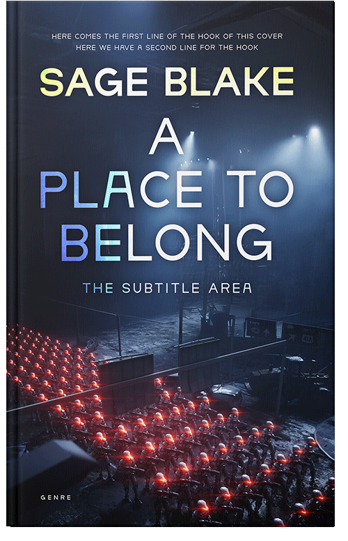 Front view of Premade Science Fiction Book Cover - Ebony Clay