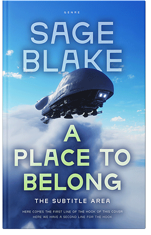 Pre Made Book Cover Azure