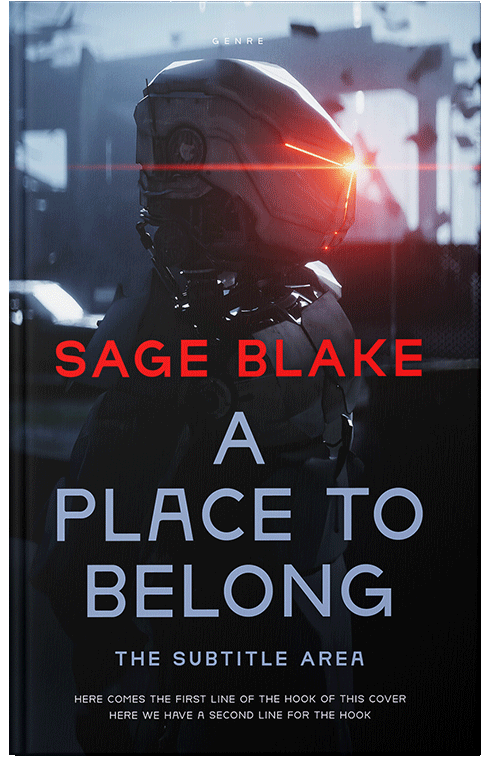 Front view of Premade Science Fiction Book Cover - Lily