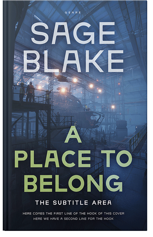 Front view of San Juan #34180 - Premade Science Fiction Book Cover