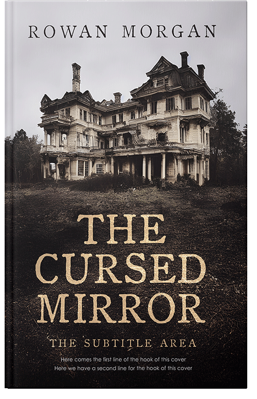 Front view of Premade Horror Book Cover - Cocoa Brown