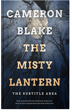 Pre Made Book Cover Ebony