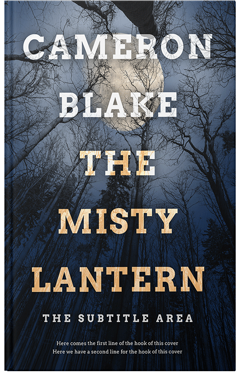 Front view of Premade Mystery & Thriller & Suspense Book Cover - Ebony