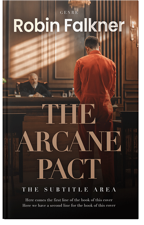 Front view of Tan #34281 - Premade Mystery & Thriller & Suspense Book Cover