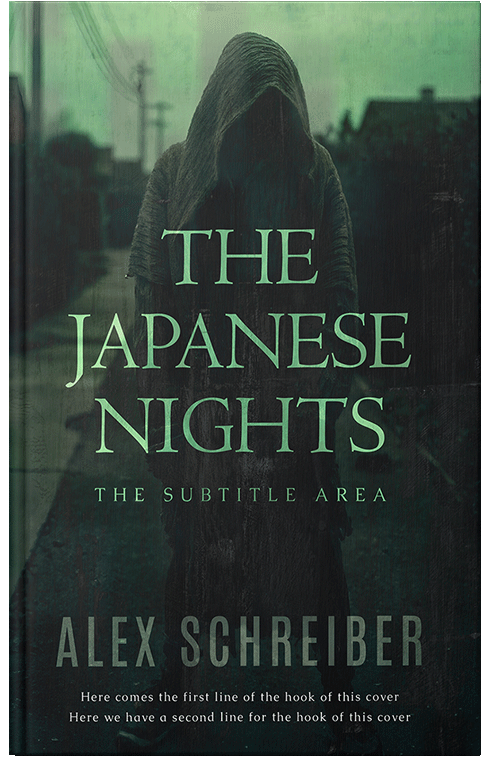 Front view of Racing Green #34306 - Premade Horror Book Cover