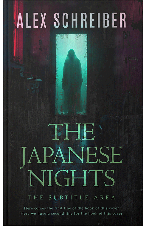 Front view of Premade Horror Book Cover - Woodsmoke