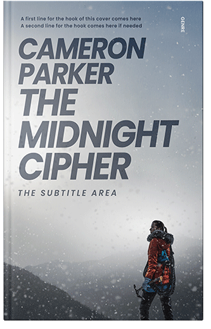 Pre Made Book Cover Silver Sand