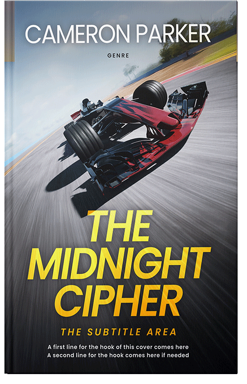 Front view of Shark #34334 - Premade Action & Adventure Book Cover