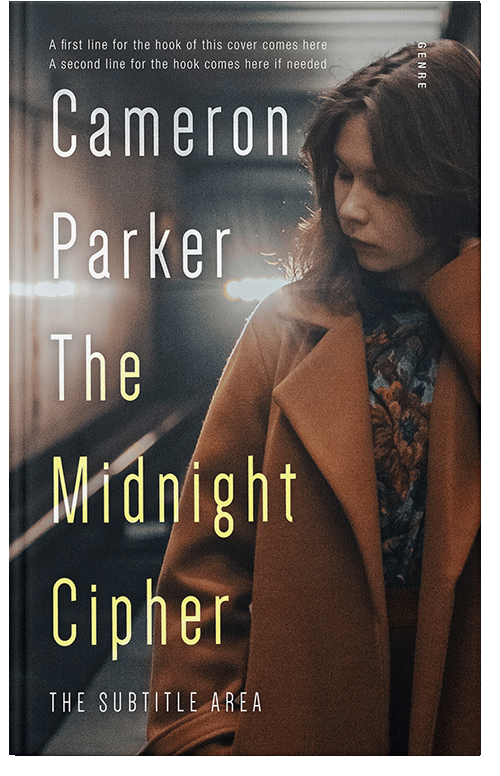 Front view of Taupe #34343 - Premade Mystery & Thriller & Suspense Book Cover