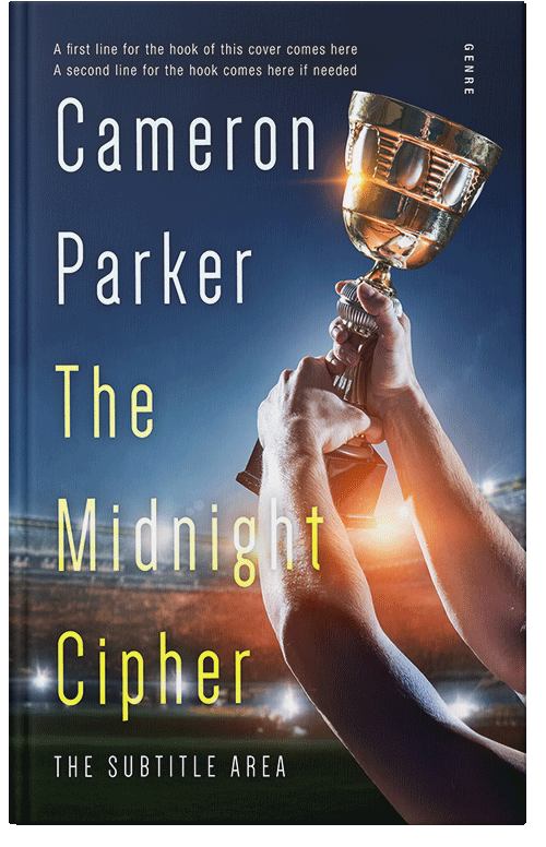 Front view of Cameo #34347 - Premade Action & Adventure Book Cover