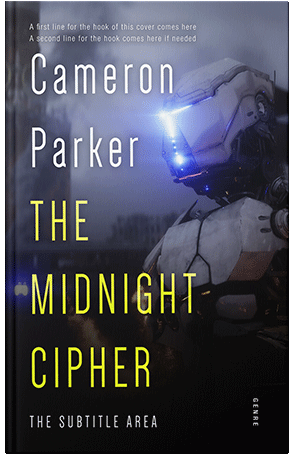 Pre Made Book Cover Steel Gray