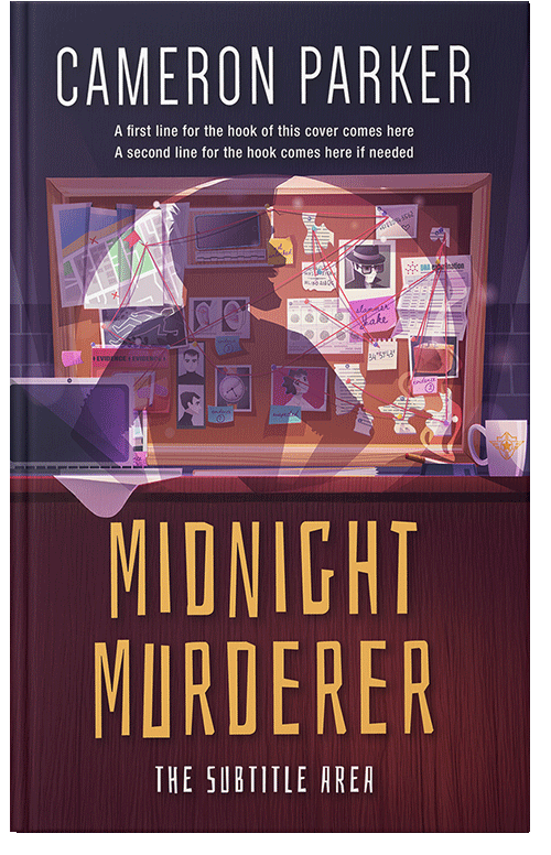 Front view of Premade Mystery & Thriller & Suspense Book Cover - Cocoa Bean