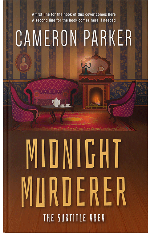 Front view of Premade Mystery & Thriller & Suspense Book Cover - Espresso