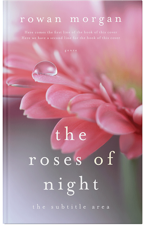 Front view of Oriental Pink #34391 - Premade Poetry Book Cover