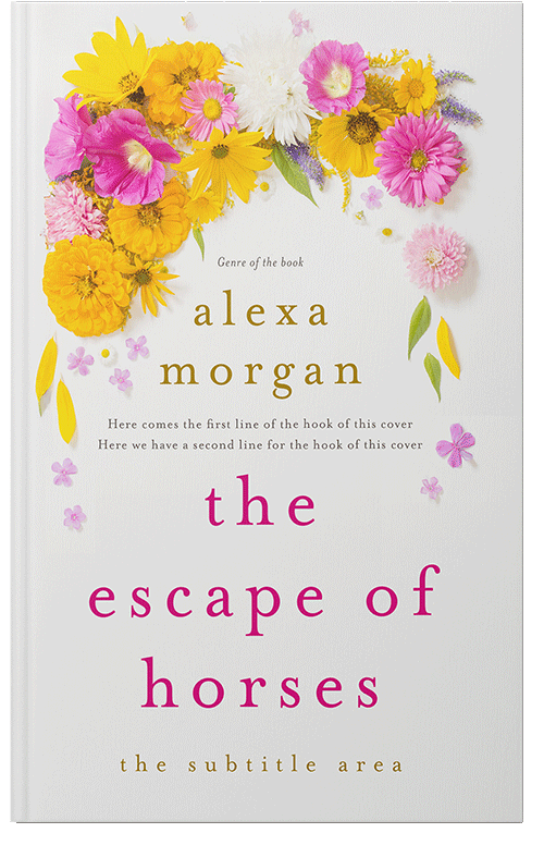 Front view of Ebb #34402 - Premade Poetry Book Cover