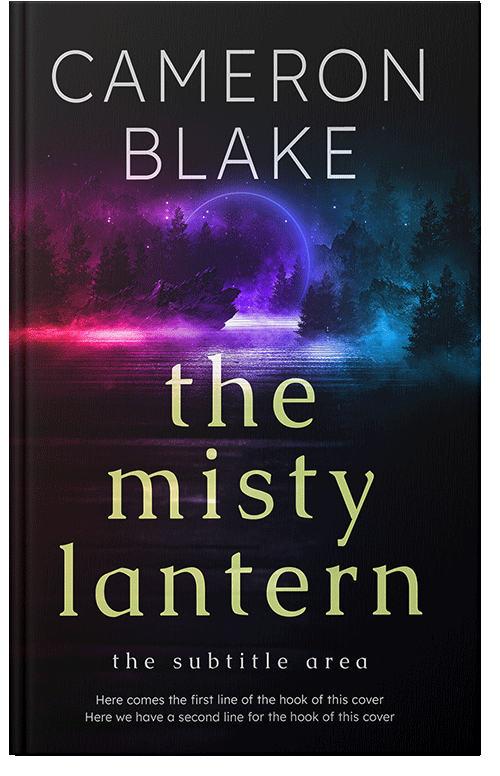 Front view of Premade Fantasy Book Cover - Ebony