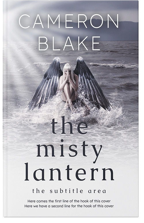 Front view of Premade Fantasy Book Cover - French Gray