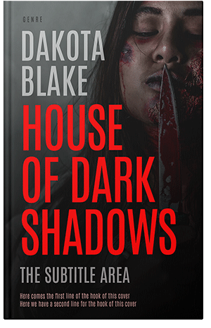 Pre Made Book Cover Alizarin Crimson