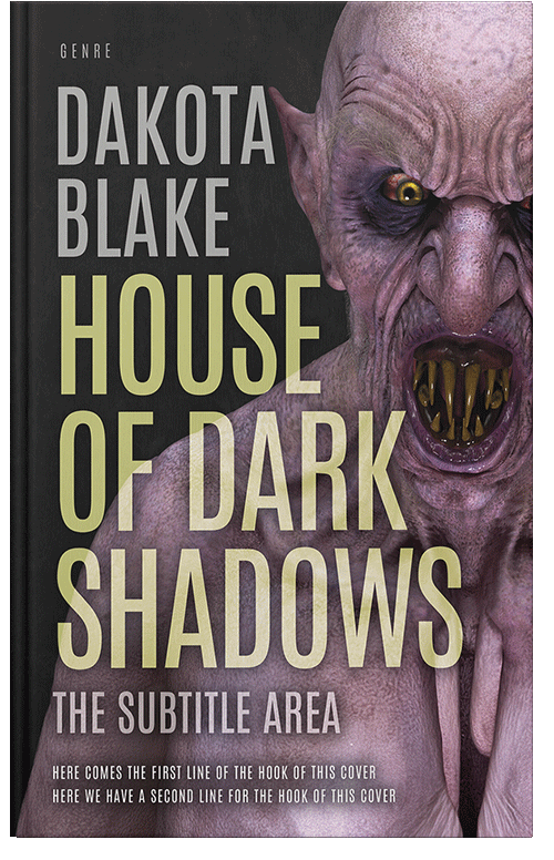 Front view of Thunder #34477 - Premade Horror Book Cover