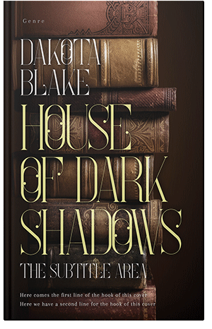 Pre Made Book Cover Coffee Bean