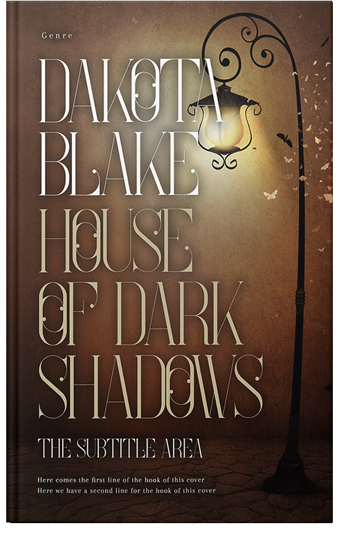 Front view of Metallic Bronze #34487 - Premade Poetry Book Cover