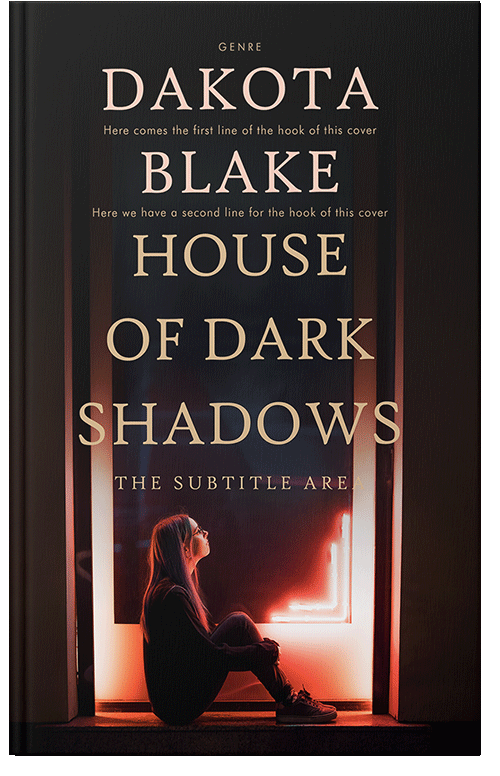 Front view of Petite Orchid #34536 - Premade Literary Fiction Book Cover